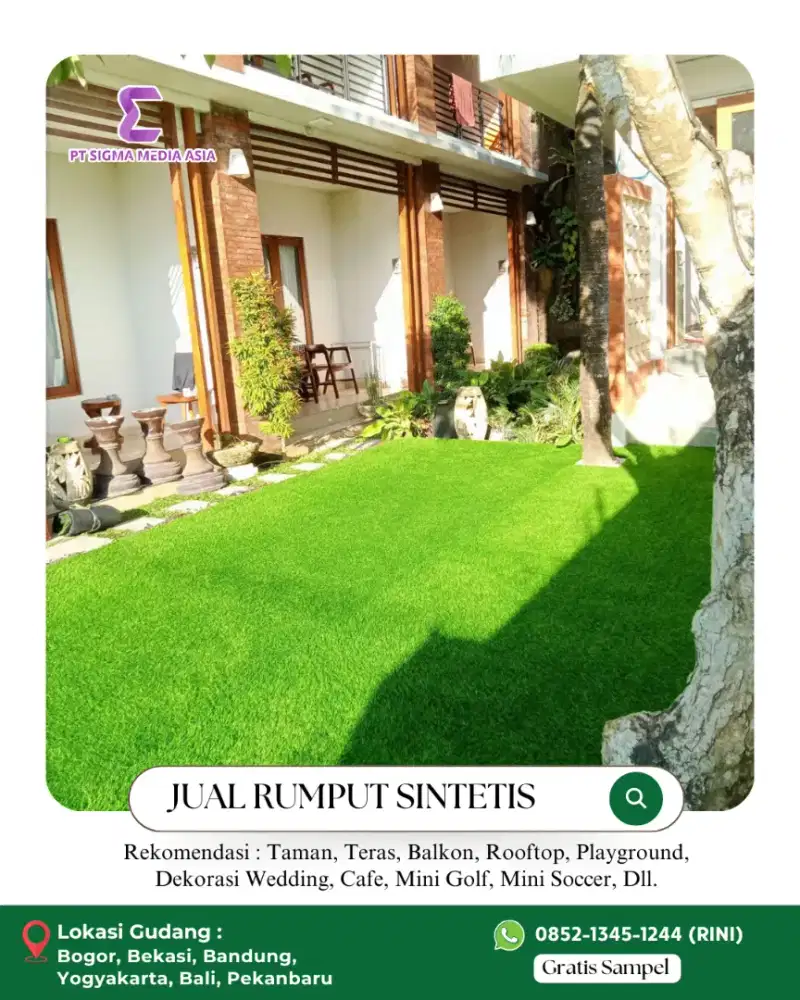 Jual Rumput Sintetis Anti UV dan Anti Bau