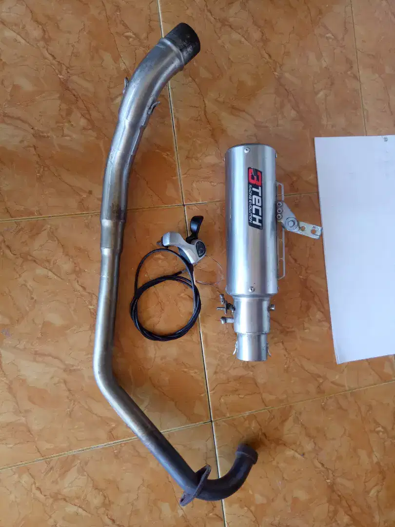 Knalpot 3tech Spartan | tridente | Vixion | 3 suara | original