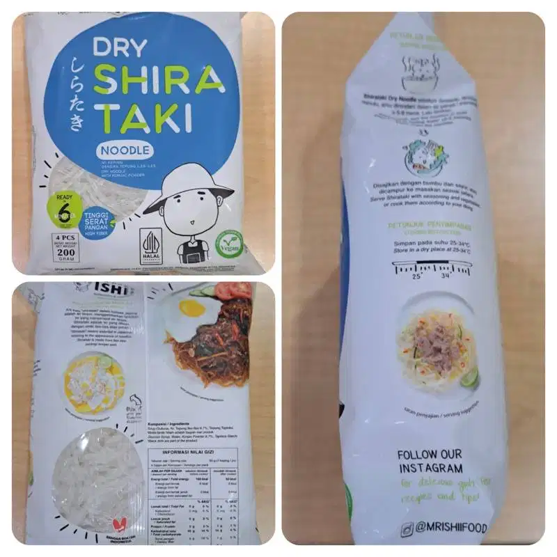 DRY SHIRATAKI MIE KERING 200 GR