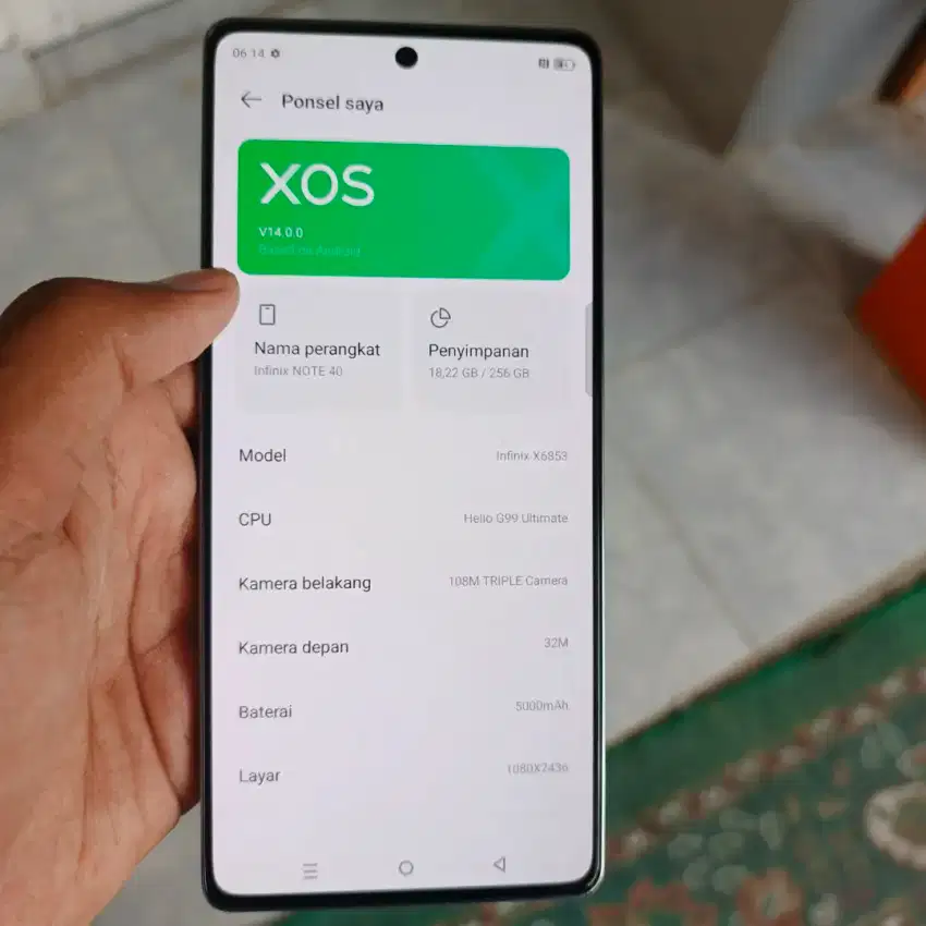 Infinix Note 40 8/256 Mulus