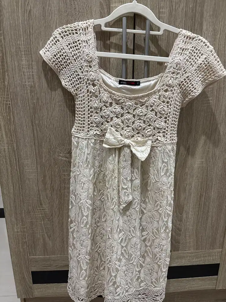 [ Simply Red ] Dress Rajut Wanita All Size