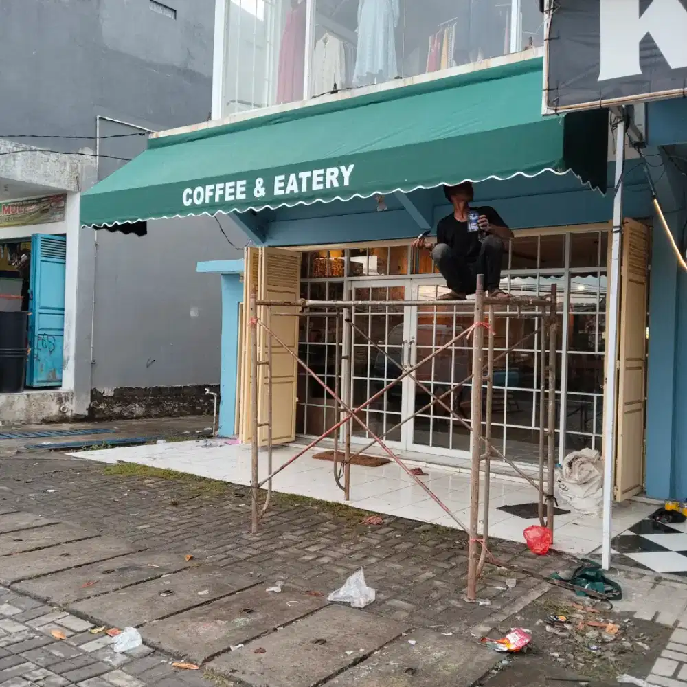 Awning kanopi kain anti air