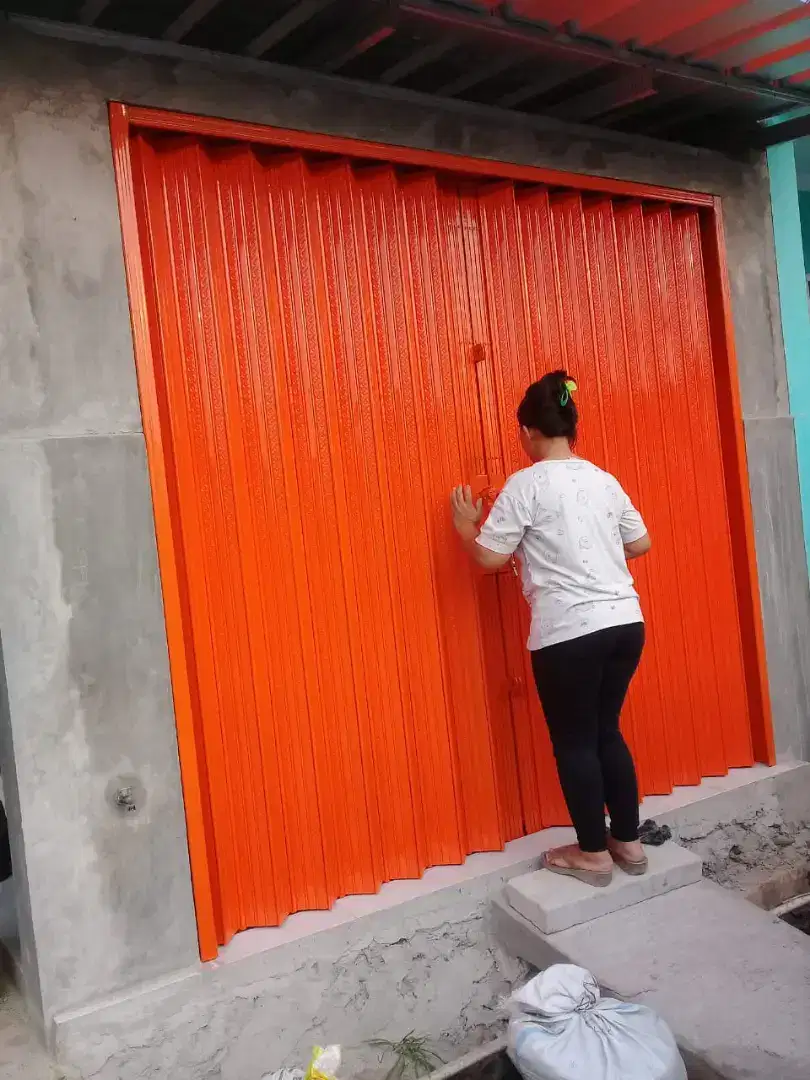 Rolling door gulung folding gate harmonika ruko