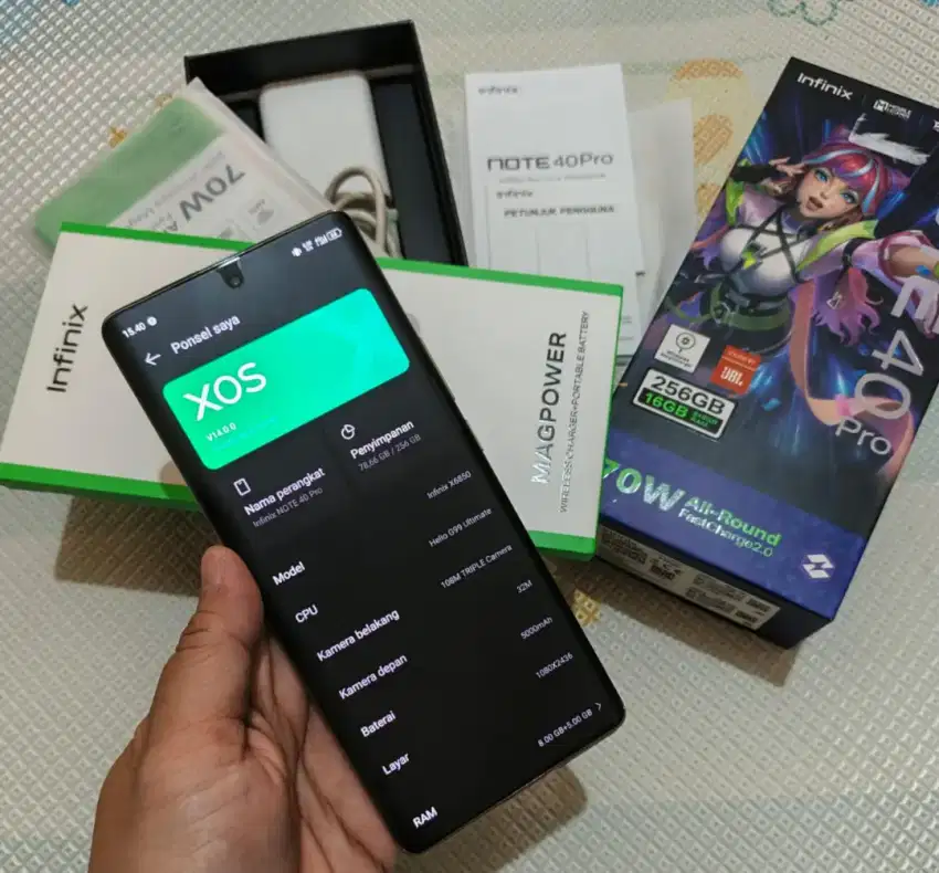 infinix note 40 pro FULLSET