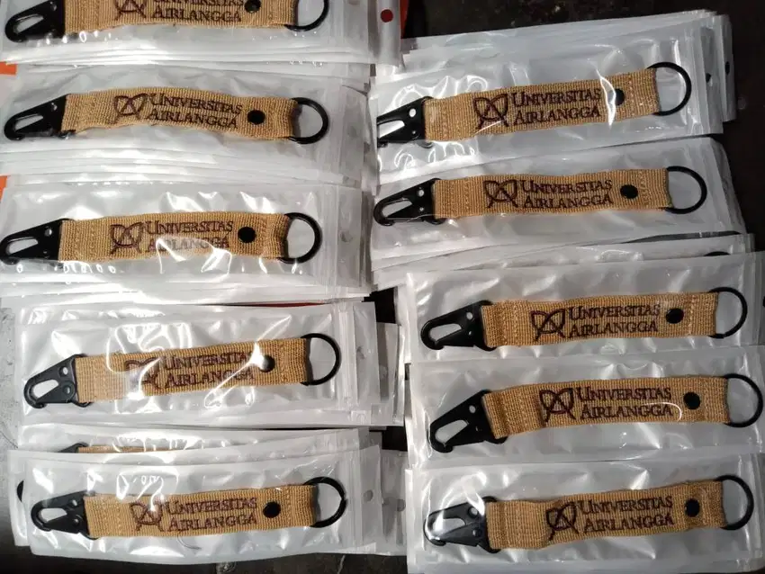 Souvenir Tali Lanyard Tali ID Card Gantungan Kunci Sablon Print Custom