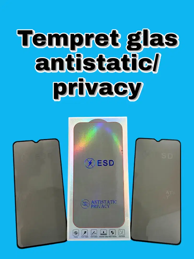 Tempret glas antistati/privacy dari esd untuk redmi