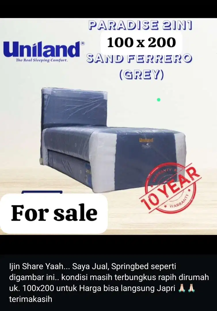 Kasur uniLand atas bawah