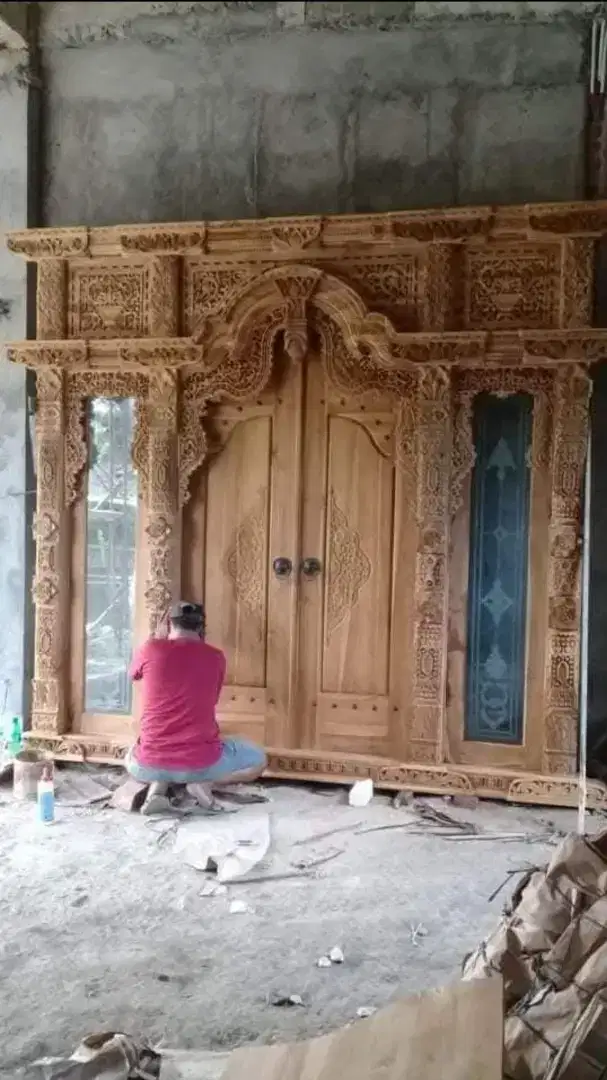 PINTU GEBYOK UKIR ( COD )