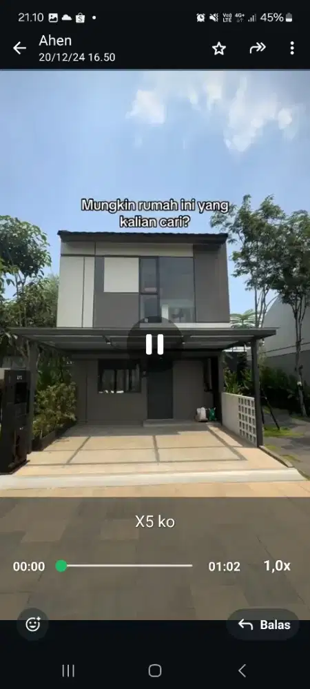 OPER KREDIT JUAL RUGI rumah park serpong XYZ cove 5