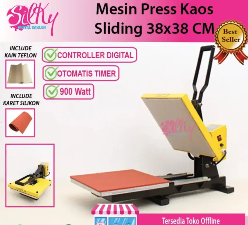 Alat Press Sablon Kaos Sliding