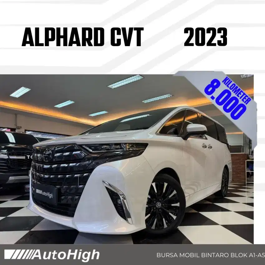 DP10% [Km8.000] Alphard G CVT 2023 White / Hybrid Reg 2025 #AUTOHIGH