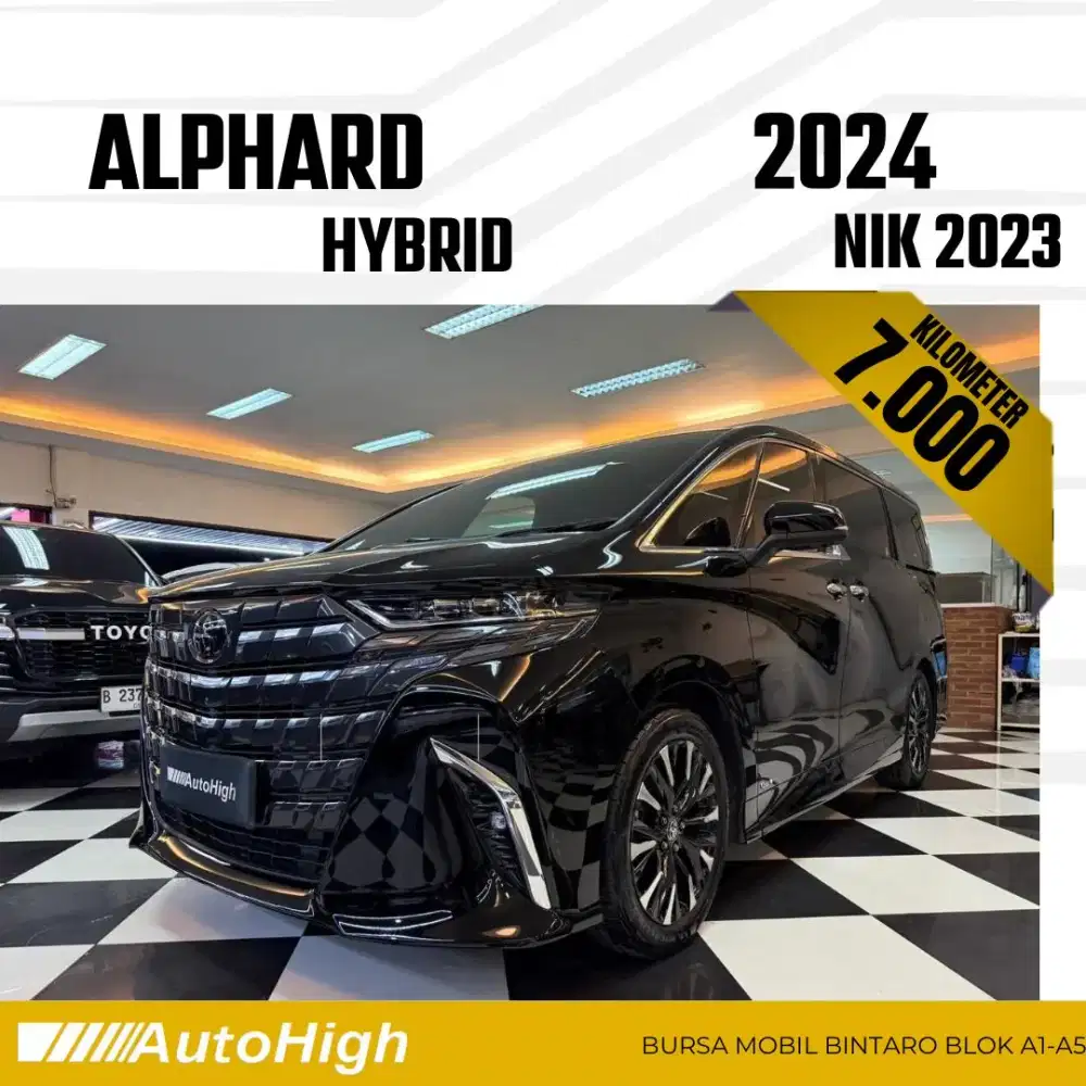 DP10% [Km7.000] Alphard HEV Hybrid 2023 Black Reg 2025 #AUTOHIGH