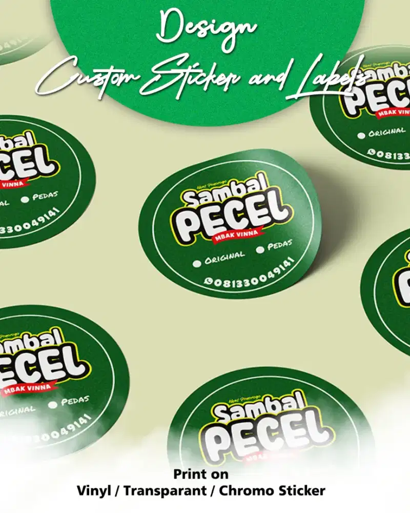Desain & cetak sticker