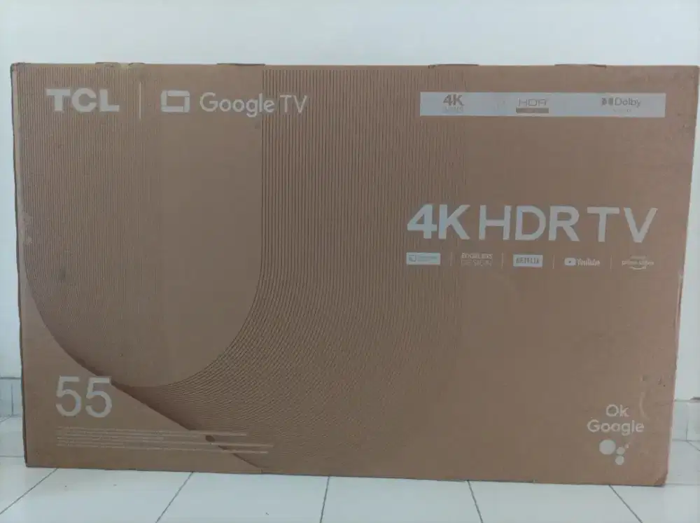TCL 55 inchi GoogleTV Netflix YouTube Digital BARU Garansi Resmi