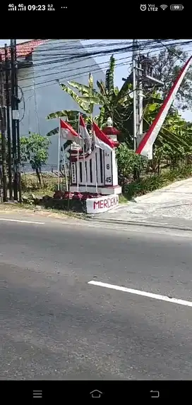 Tanah kosong  luas 863 M2 pinggir Jalan Raya Solo -Jogjya