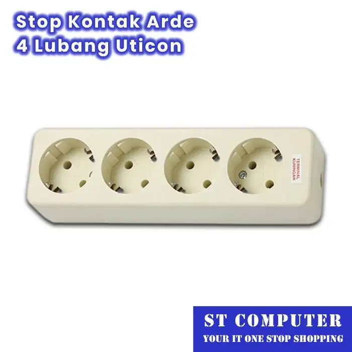 Stop Kontak Arde 4 Lubang Uticon
