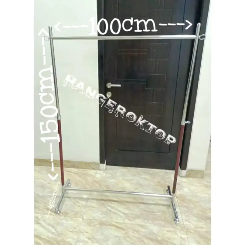 Gawang pajangan baju perlengkapan usaha toko pakaian hanger