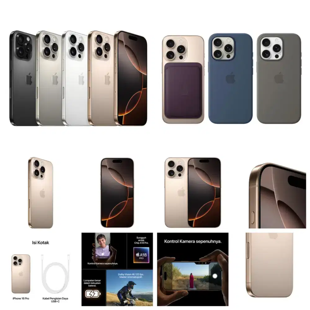Apple iPhone 16 Pro/Pro Max Garansi Resmi