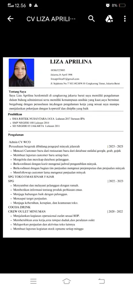 Mencari pekerjaan yg halal dan tetap