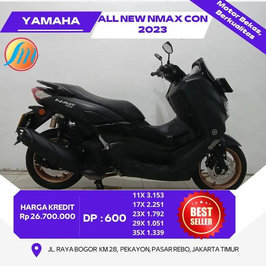 YAMAHA NEW NMAX CON TAHUN 2023 SIP PAKAI, MESIN HALUS, BODI MULUS