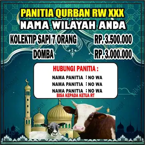 SEPANDUK IDUL ADHA, BISA CUSTOM