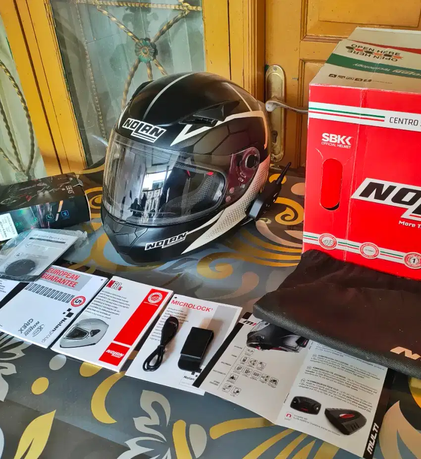 Nolan N605 ORIGINAL ITALY (SIMPANAN KOLEKSIAN PRIBADI)+BONUS INTERCOM