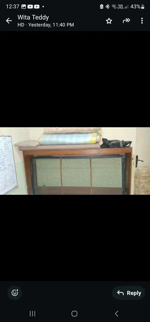 Tempat tidur jati lipat
