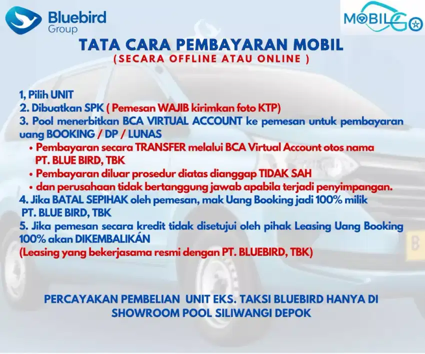 Marketing Host Live Mobil Bluebird resmi