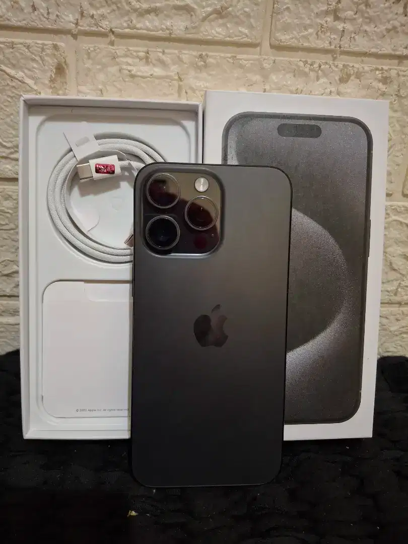 iphone 15 pro max 512gb black titanium inter all operator normal