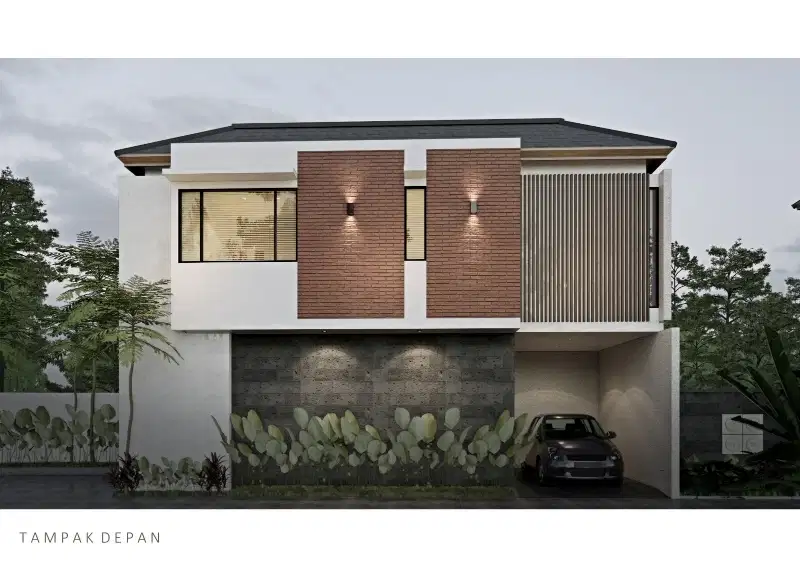 Rumah minimalis 2 lantai private pool cluster