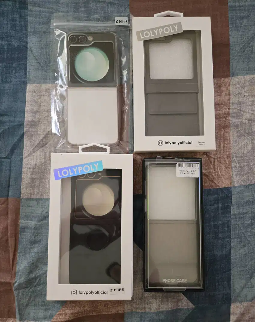 Case LolyPoly Asli untuk Samsung Zflip 5 warna Krem