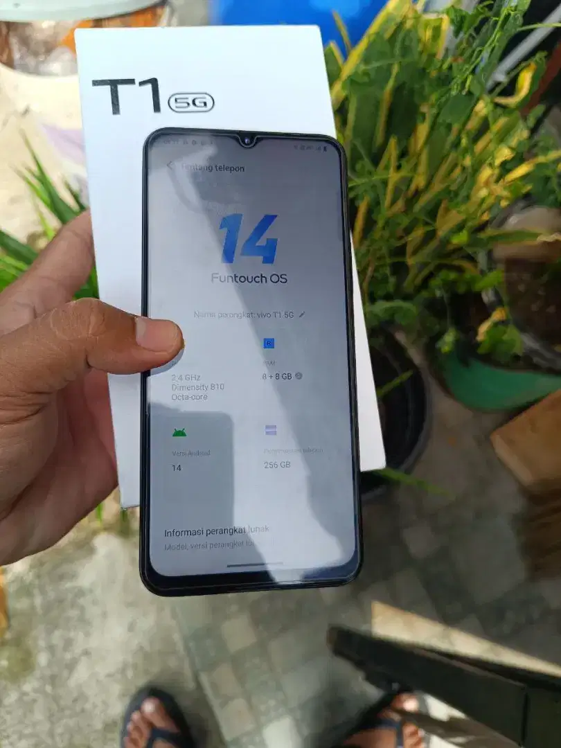 Vivo T1 8+8/256 5G pling tinggi msih mlus bnget lngkp ori bs tkr tmbh