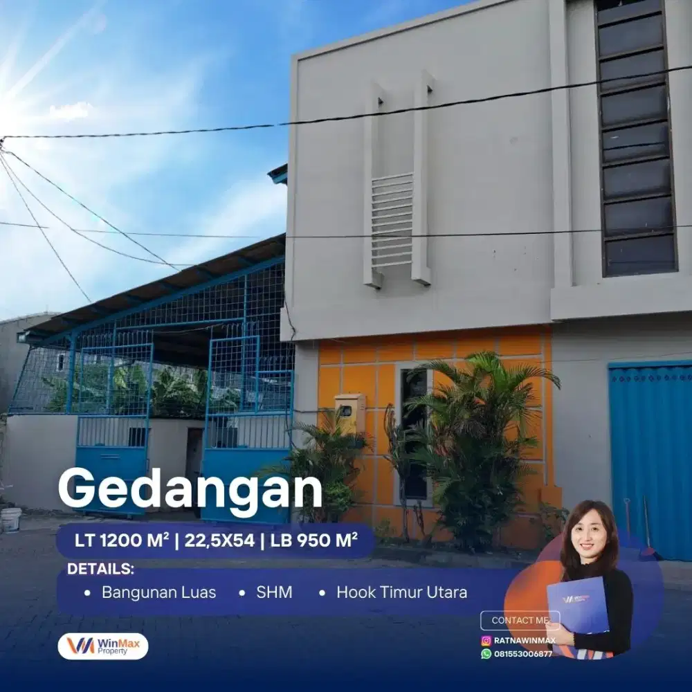 Disewakan Gudang di Gedangan Tanrise Southgate