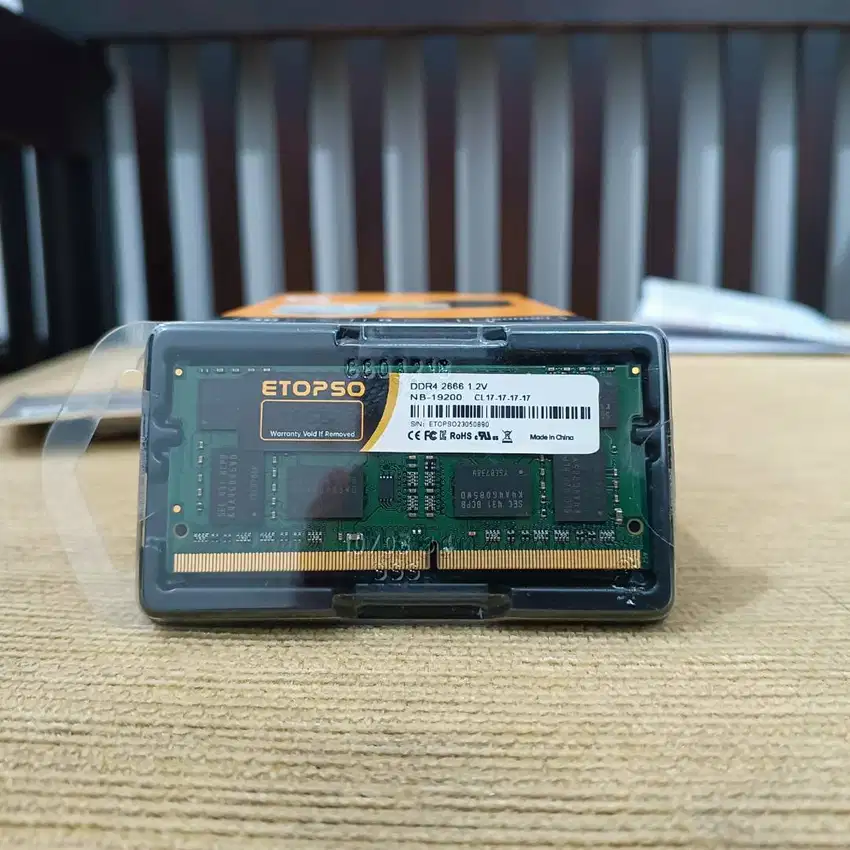 RAM DDR4 SODIMM 8GB 2666Mhz Merk Etopso untuk Laptop Notebook Mini PC