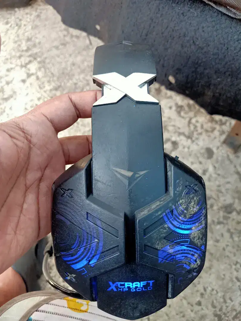 Headset gaming alcatroz Xcraft Hp gold bluetoth