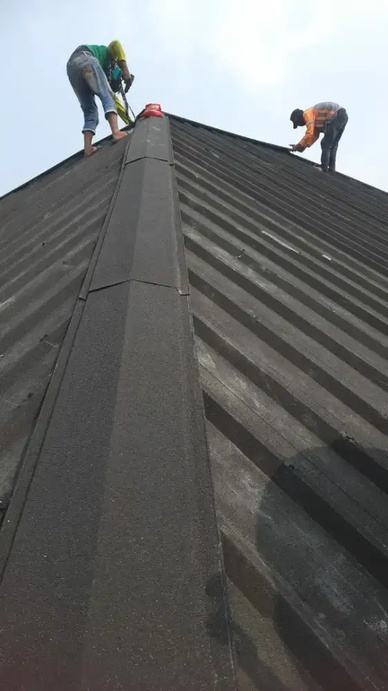 Bongkar pasang atap dan plafon.