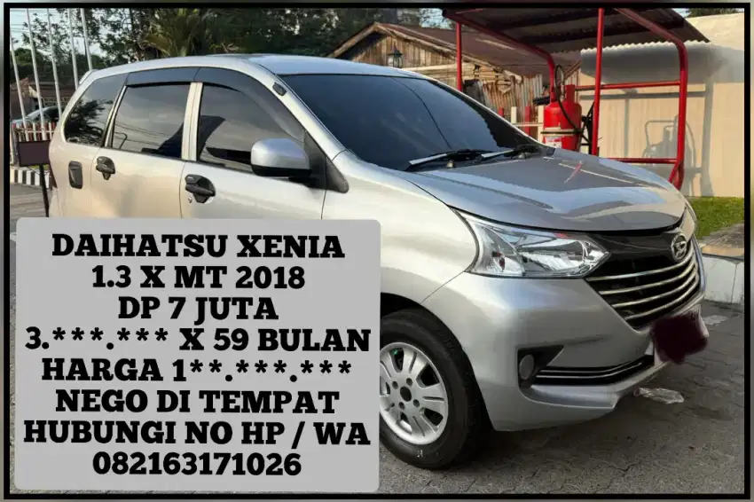 DAIHATSU XENIA 1.3 X MT 2018 DP 7 JUTA