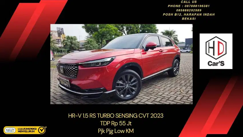 Honda HRV 1.5 RS Turbo Sensing 2023 / 2024 Wrn Merah Pjk Pjg Low KM