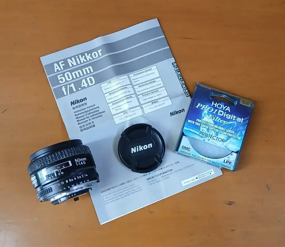 Nikon AF Nikkor 50mm f/1.4D - Tangan-1 dari baru - Eks Mahasiswi DKV.