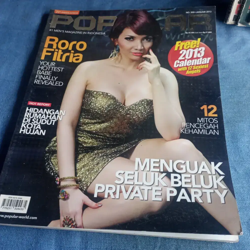 Majalah popular tahu 90an deng cover artis lama