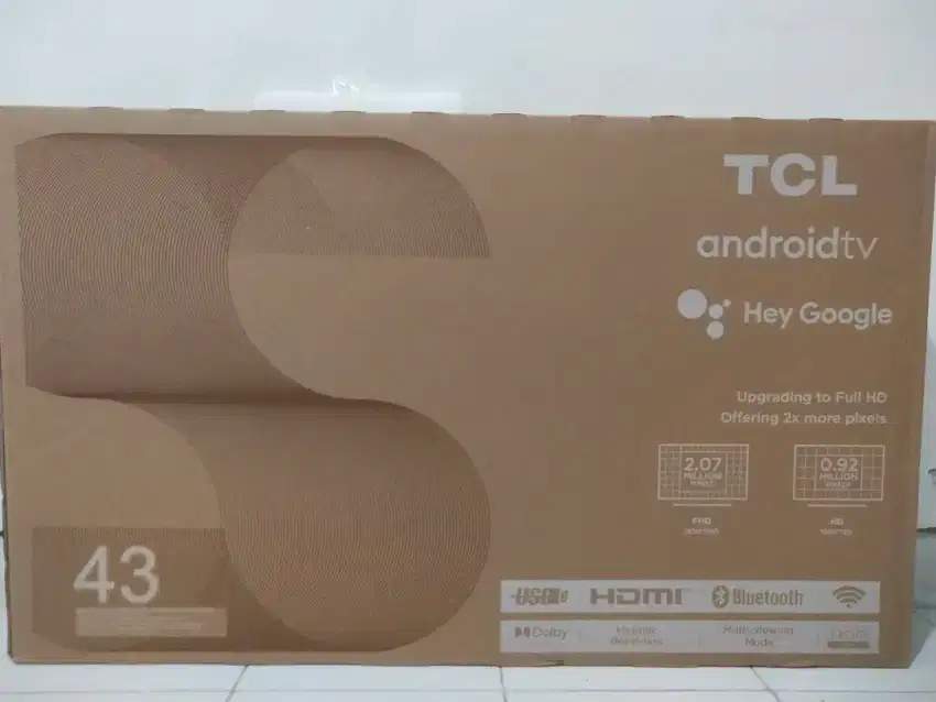Smart TV Android TCL 43 inchi Digital Netflix YouTube Garansi Baru