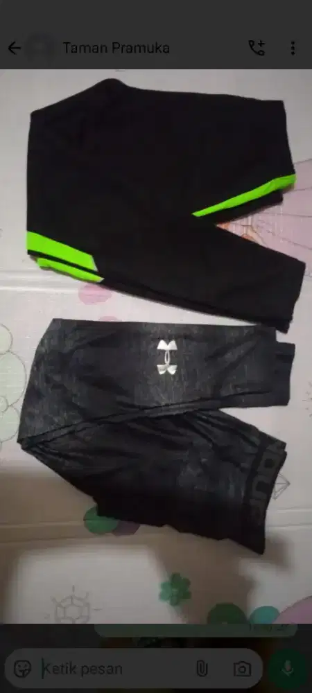 Paket Celana olahraga hnm dan underarmor