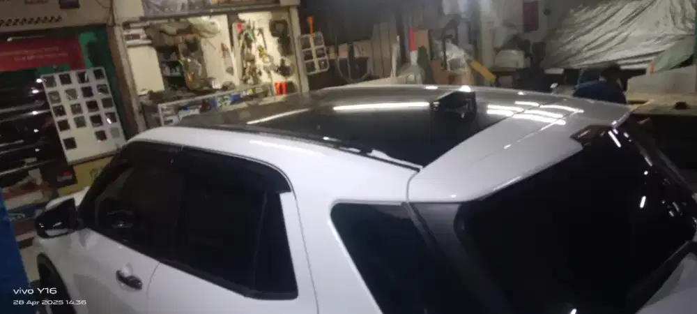 wrapping sticker atap (roof)