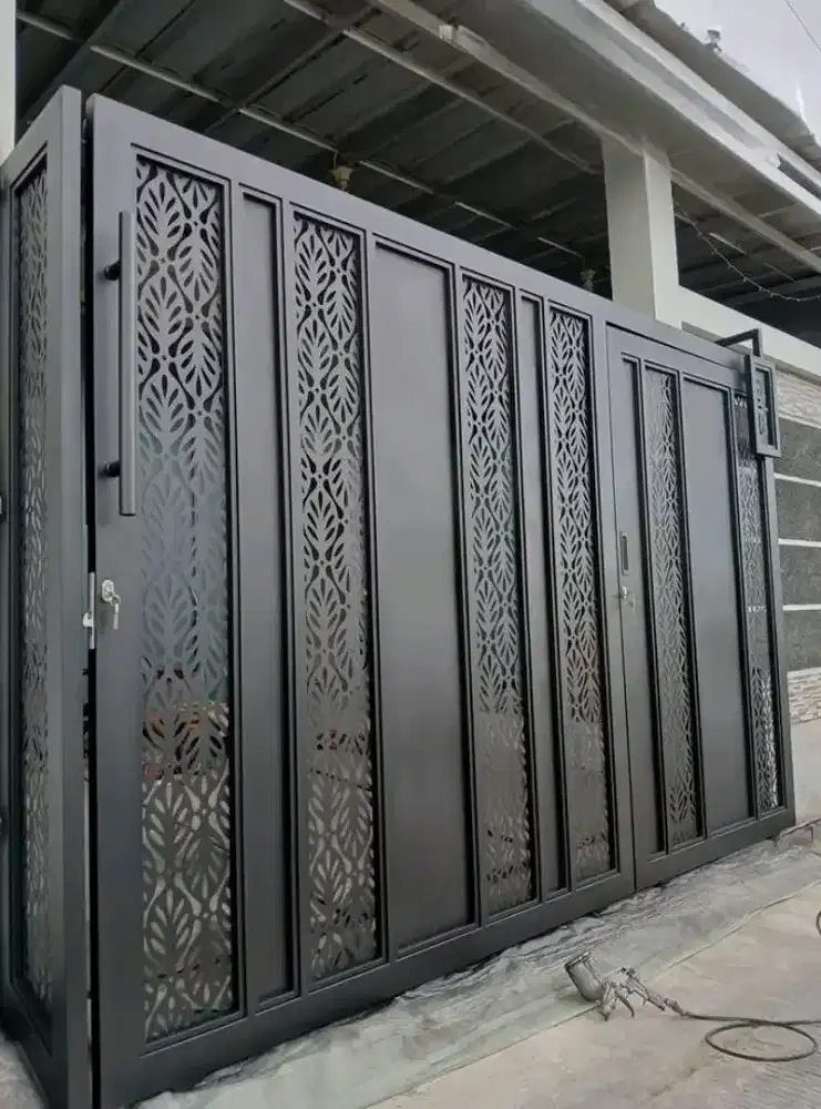 Pagar dorong sliding pintu kecil