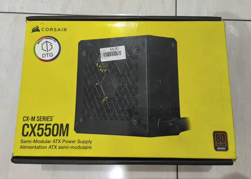 PSU Corsair CX550M Modular 80 plus, CX550 Watt Fullset Garansi DTG