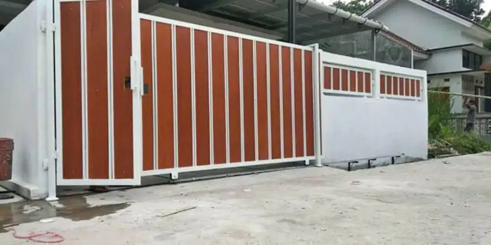 Pagar model grc serat kayu