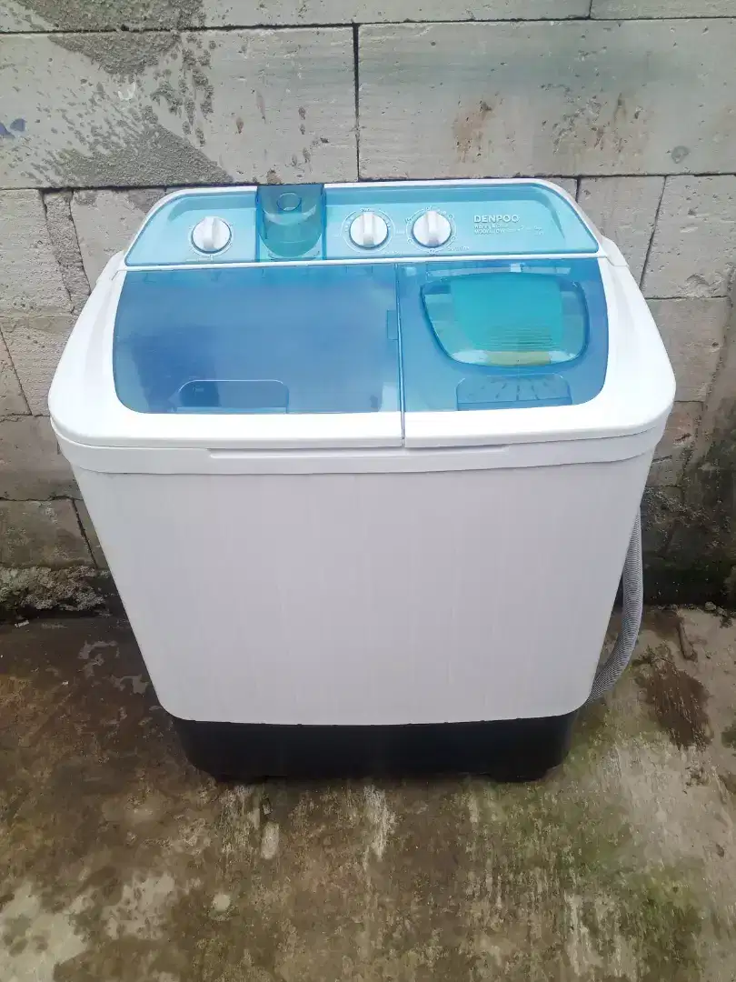 Mesin cuci 2 tabung denpoo 8kg normal siap pakai nego tipis
