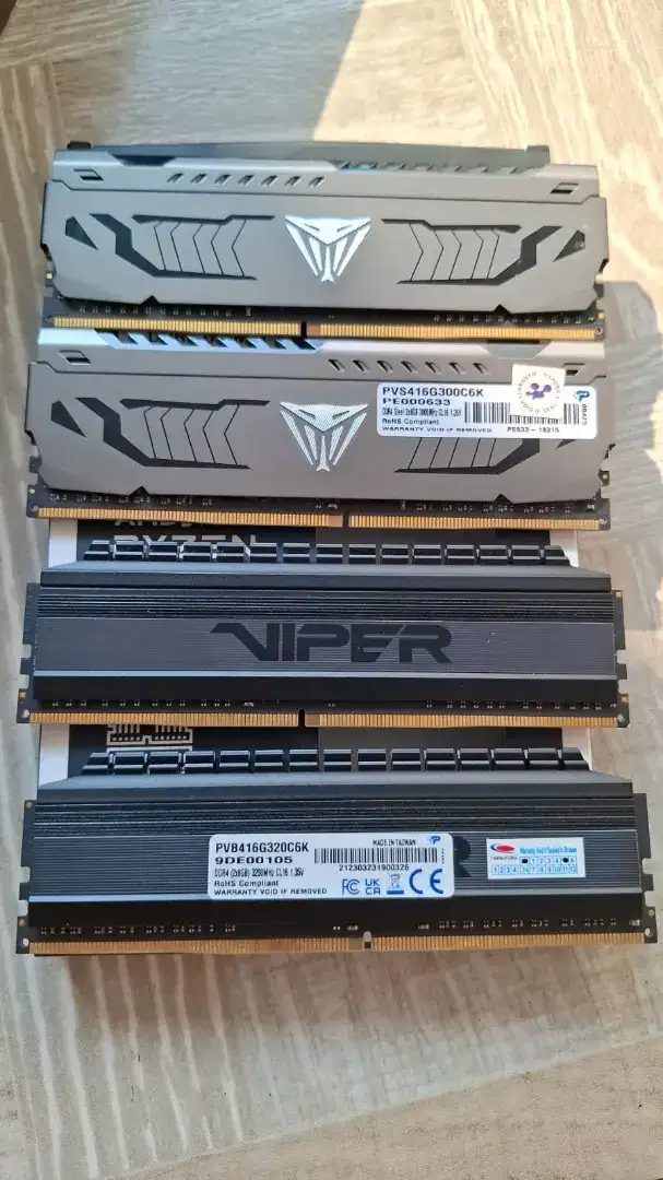 dijual ram ddr 32 gb bekas garansi