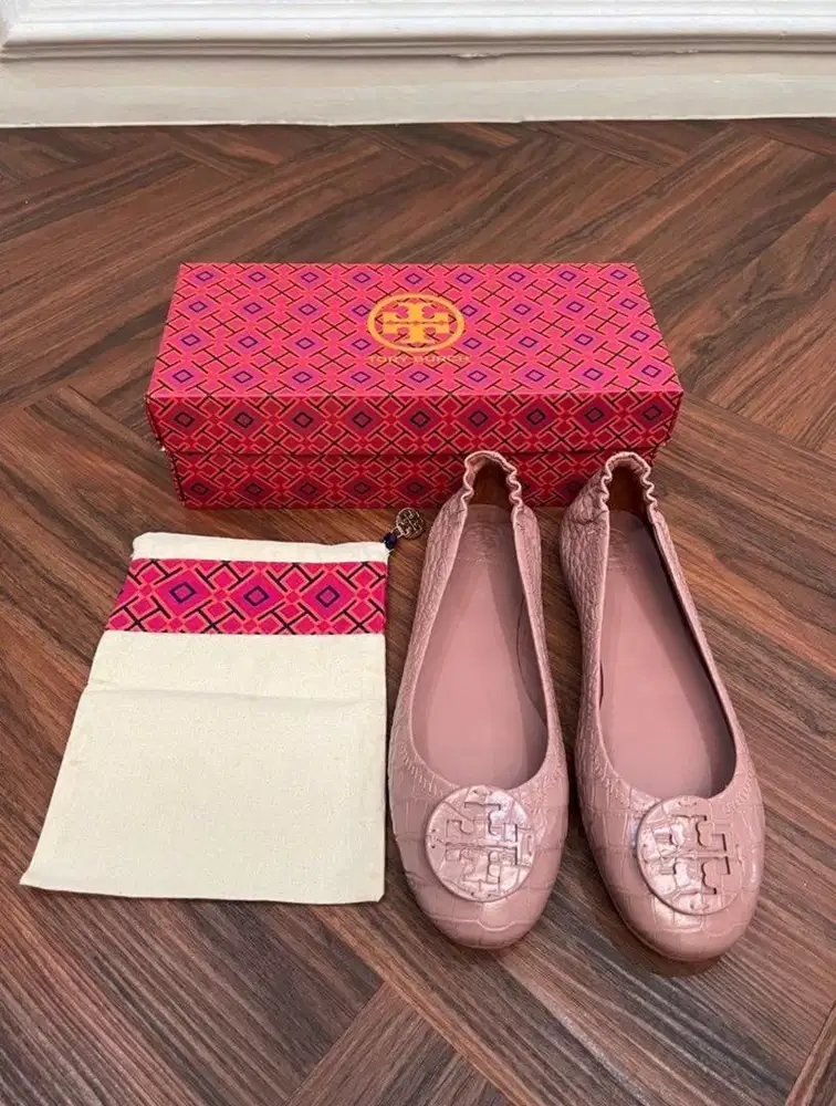 Sepatu Tory Burch Ballet Leather Original Authentic
