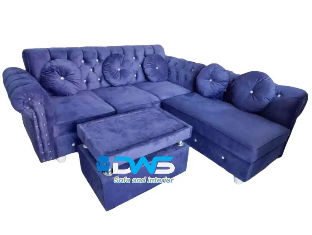 Sofa L kancing + meja